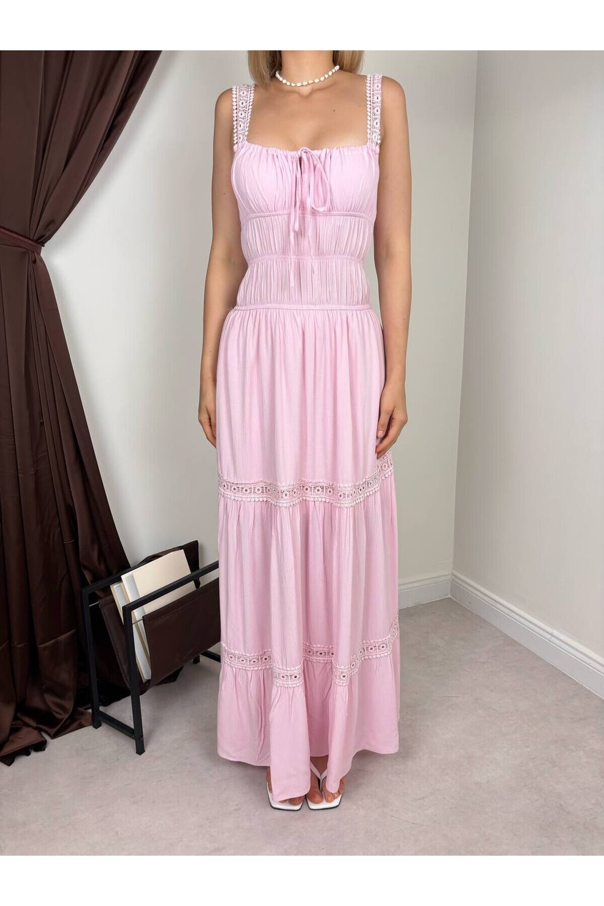 PEMBE 1146 ELBİSE