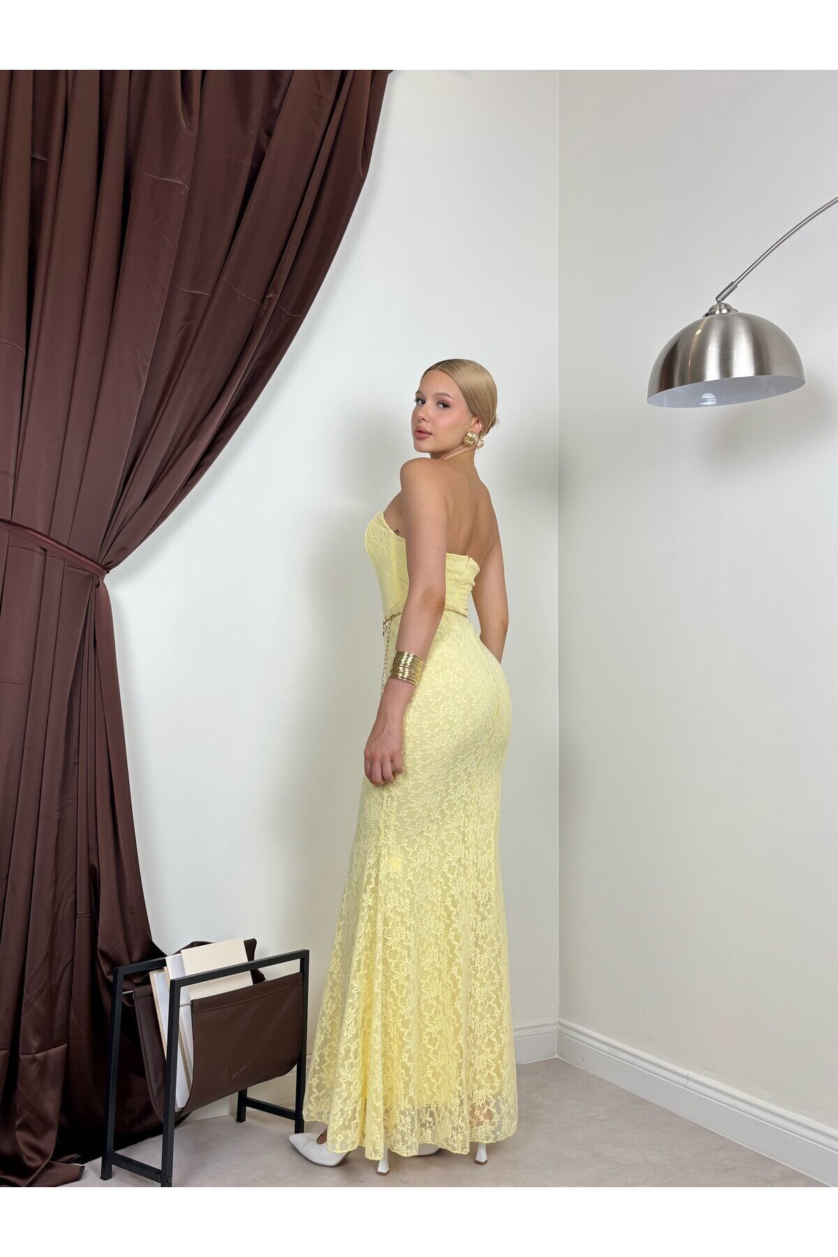 SARI 20388 ELBİSE