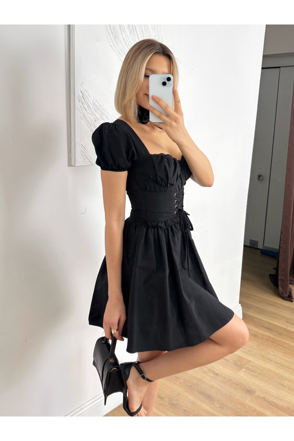SIYAH 12045 ELBİSE