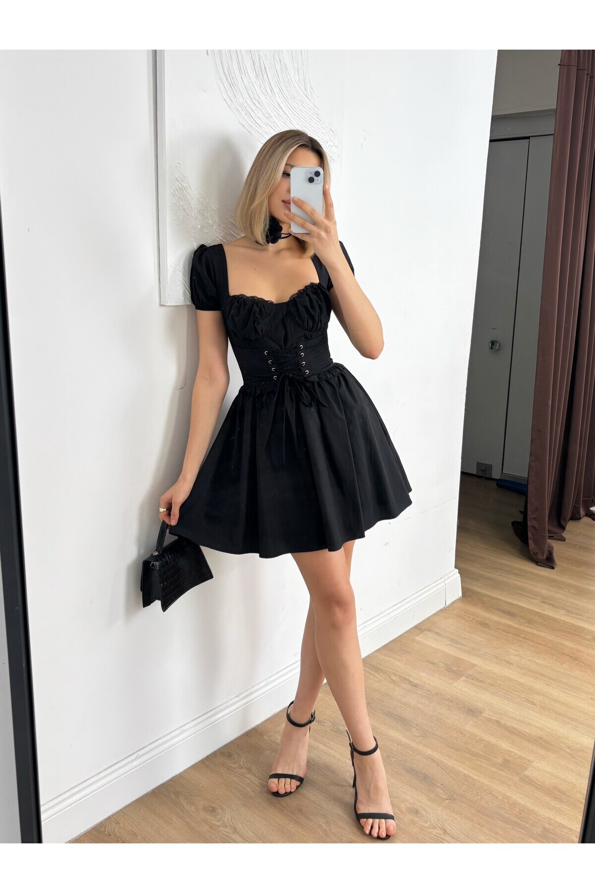 SIYAH 12045 ELBİSE