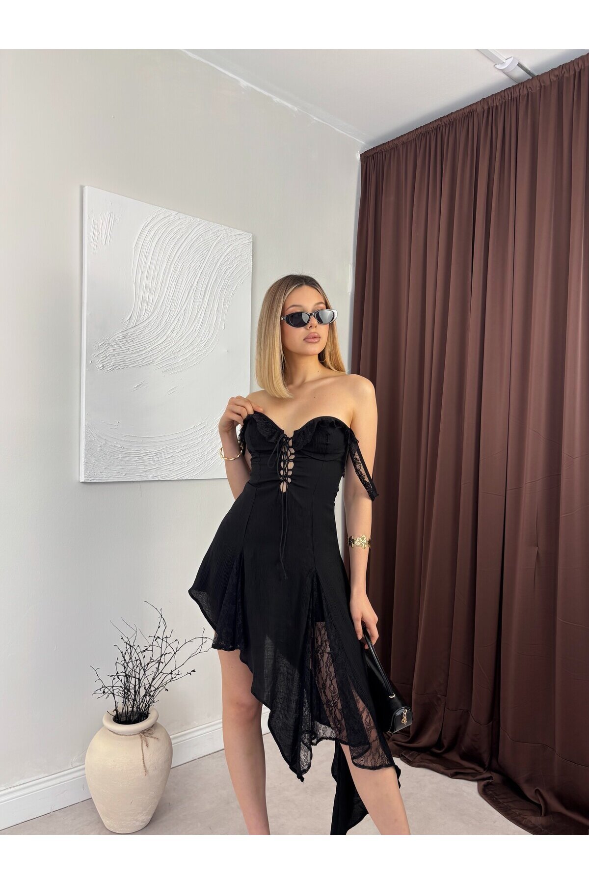SIYAH 20355 ELBİSE