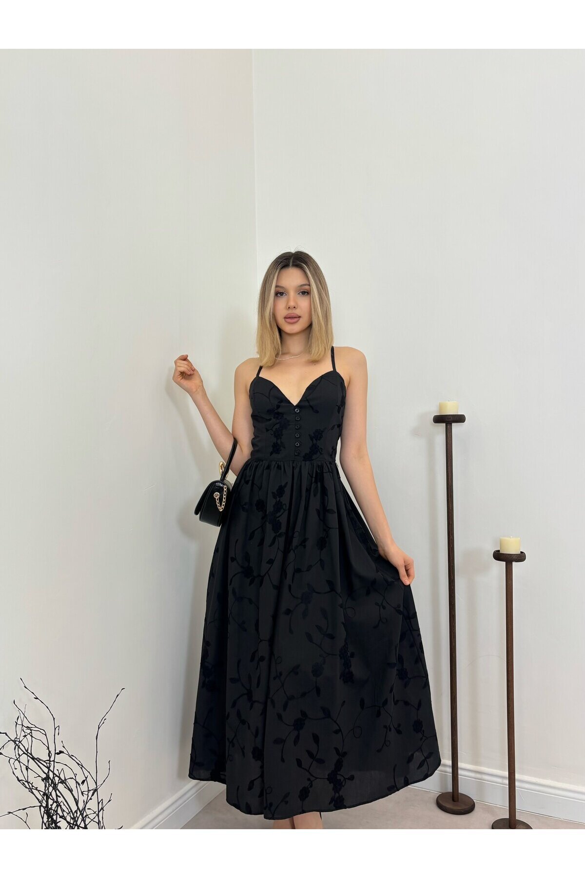 SIYAH 20466 ELBİSE