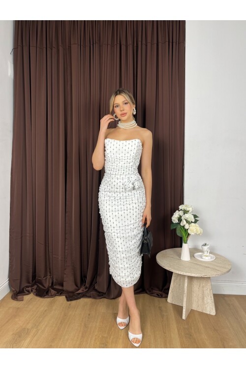 BEYAZ 1093 ELBİSE