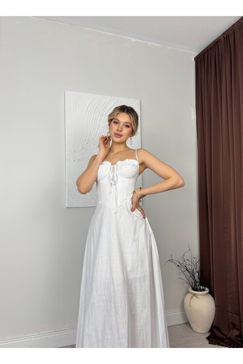 BEYAZ 1193 ELBİSE