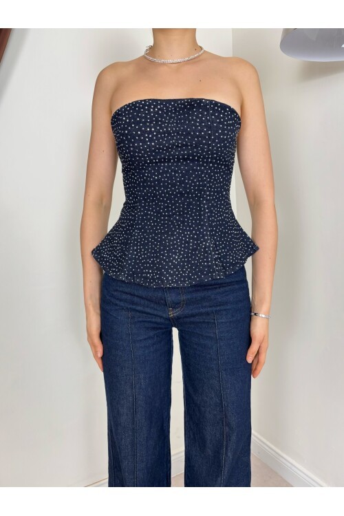 LACİVERT 30134 BLUZ