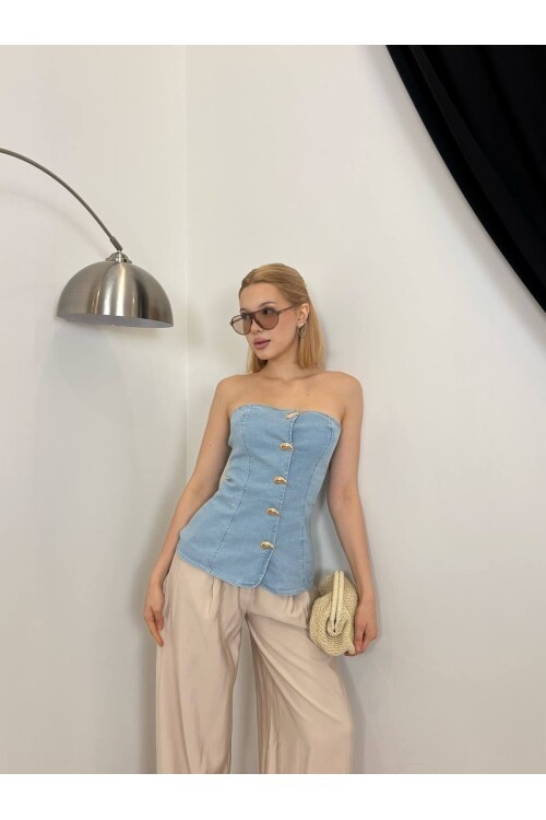 BLUE 30141 BLOUSE