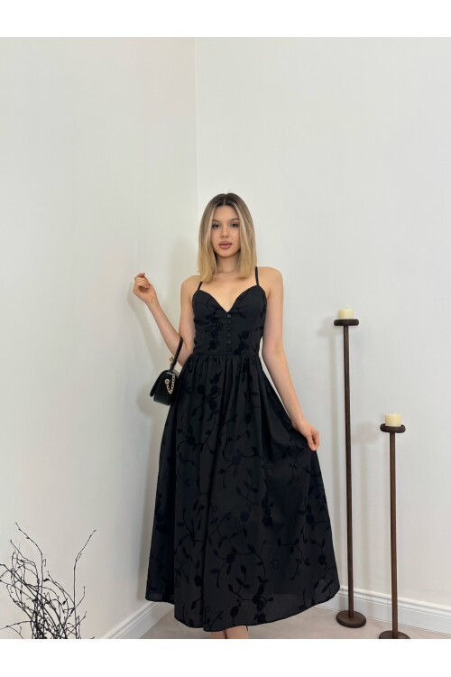 SIYAH 20466 ELBİSE