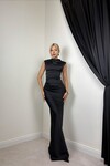 SIYAH 20638 ELBİSE
