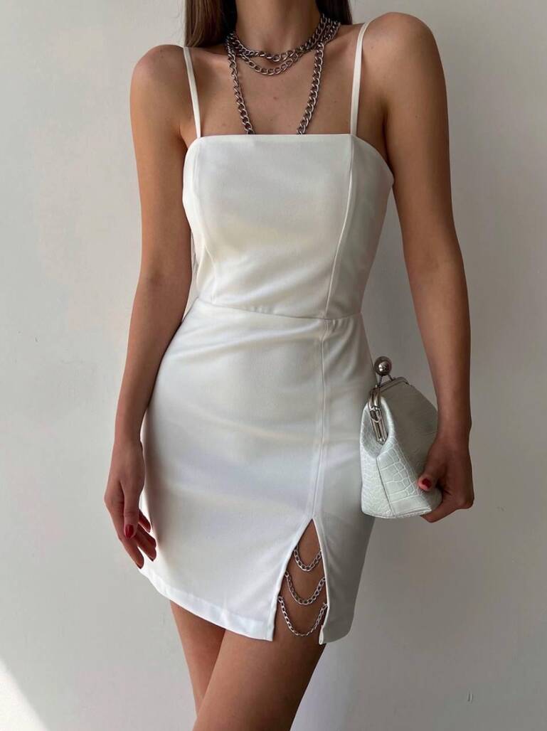Pudra Mini Elbise - 10876